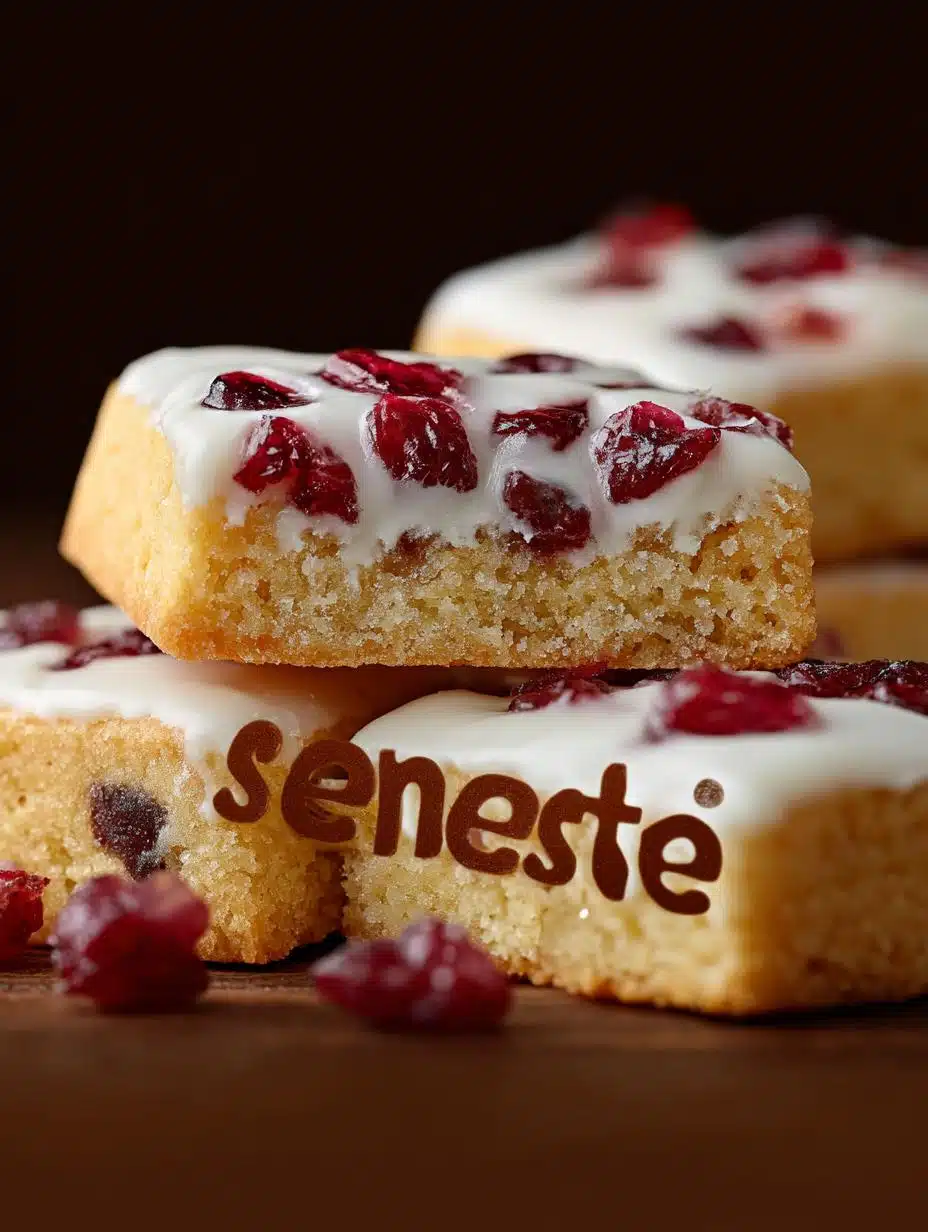 Cranberry Shortbread Cookies