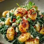 Creamy Gnocchi Spinach Feta