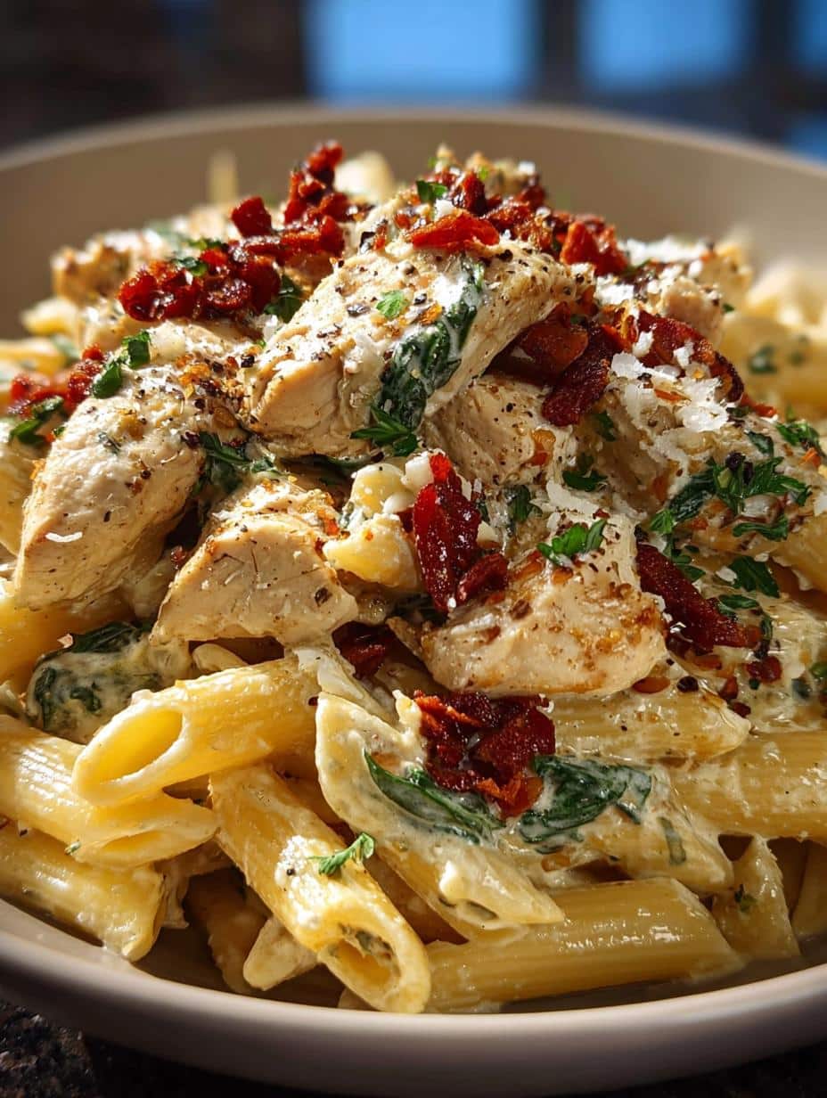 Irresistible Creamy Tuscan Chicken Pasta in 30 Minutes - Creamy Tuscan Chicken Pasta - main visual representation