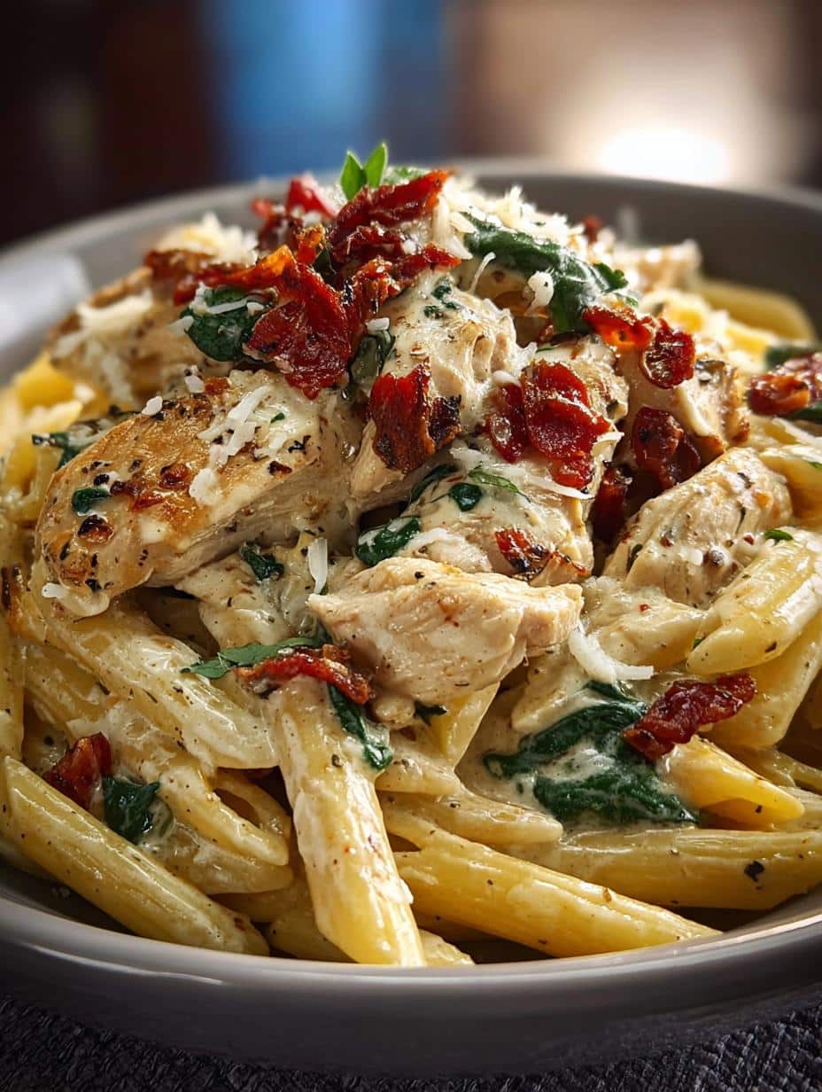 Irresistible Creamy Tuscan Chicken Pasta in 30 Minutes - Creamy Tuscan Chicken Pasta - additional detail