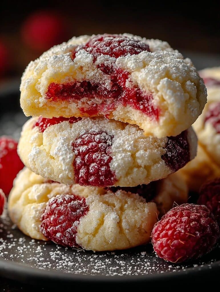 Delightful Lemon Raspberry Cookies