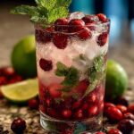 Festive Christmas Cranberry Mojito