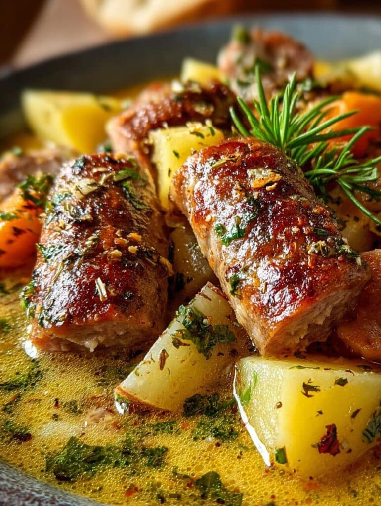 Hearty Potato Beef Sausage