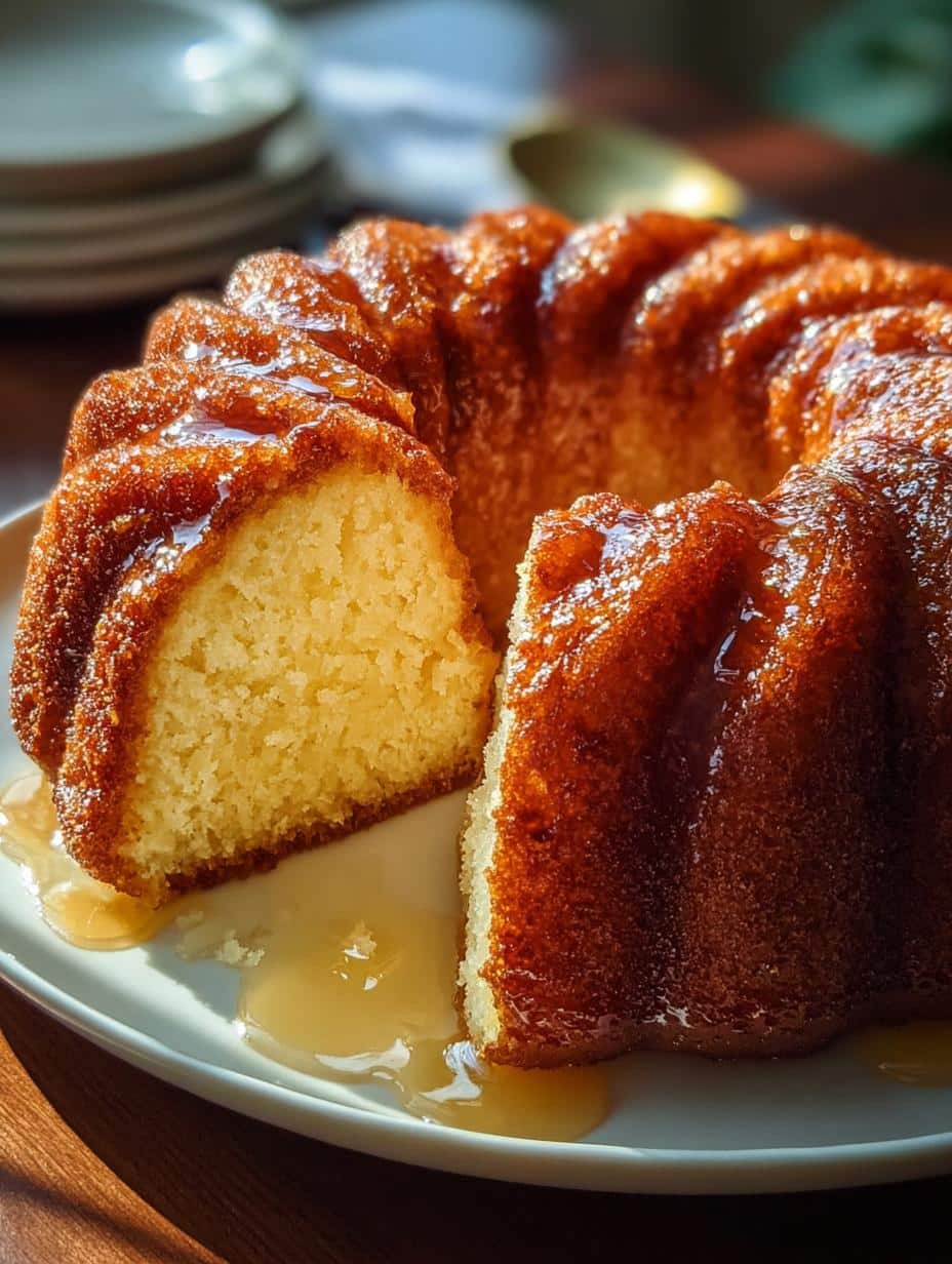 Delicious Kentucky Butter Cake Recipe with Glaze - Kentucky Butter Cake - main visual representation