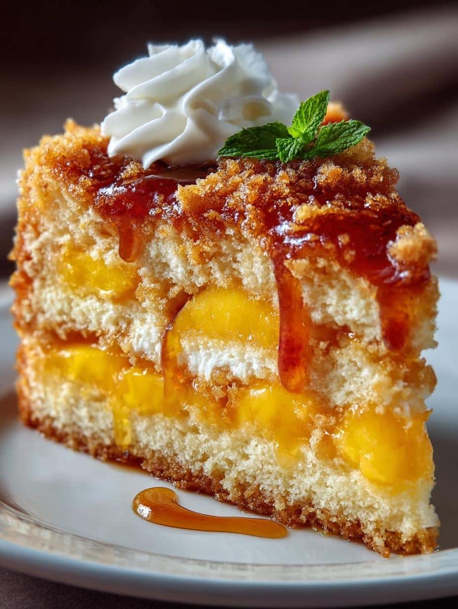Peach Cobbler Cake Just 15 Minutes to Heaven - Peach Cobbler Cake Just - main visual representation