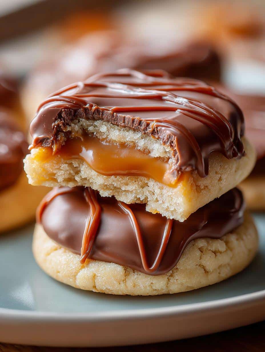 Delicious Twix Cookies with Chewy Caramel Goodness - Twix Cookies - main visual representation