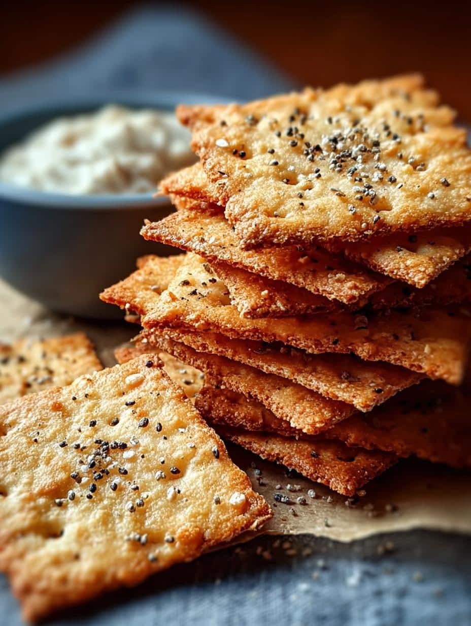 Delicious Almond Flour Crackers for Guilt-Free Snacking - Almond Flour Crackers - main visual representation