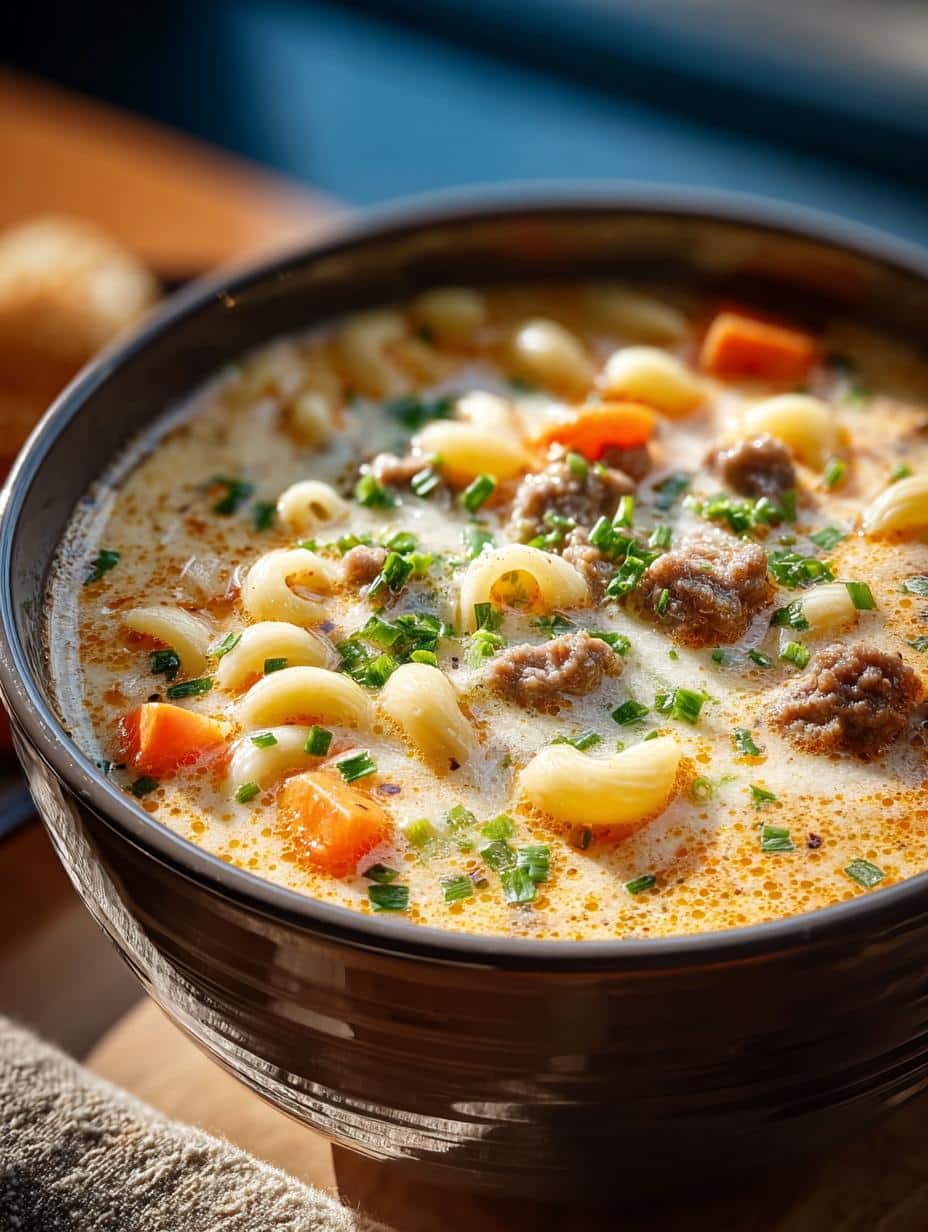 Cheeseburger Macaroni Soup Comfort: 7 Easy Steps to Delight - Cheeseburger Macaroni Soup Comfort - main visual representation