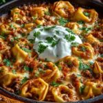 Cheesy Beef Enchilada Tortellini