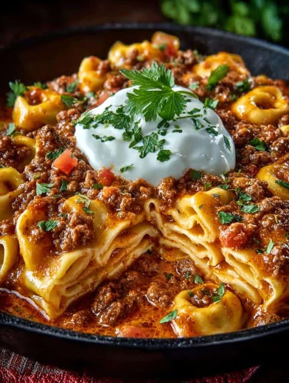 Cheesy Beef Enchilada Tortellini: 7 Irresistible Recipes - Cheesy Beef Enchilada Tortellini - additional detail