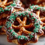 Chocolate Pretzel Wreaths: 12 Festive Treats to Love 4 Chocolate Pretzel Wreaths