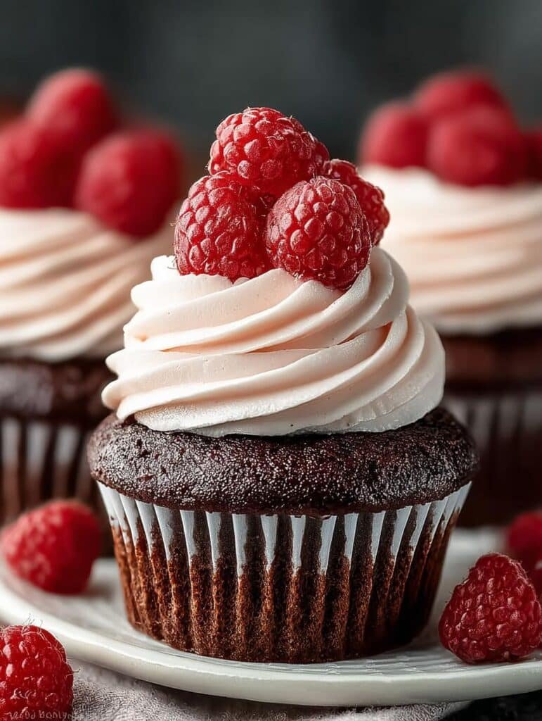 Chocolate Raspberry Cupcakes
