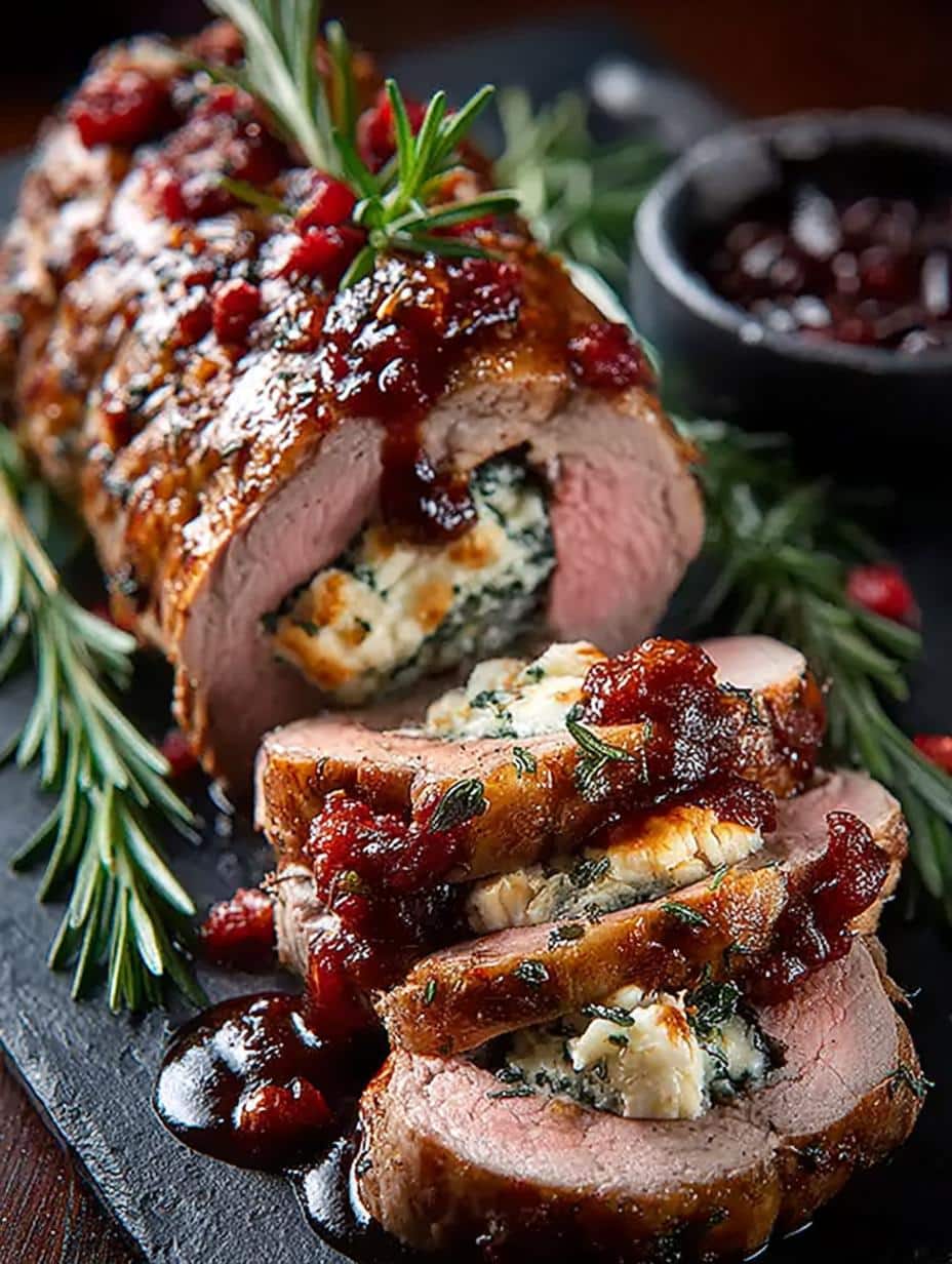 Elegant Christmas Stuffed Turkey Tenderloin for Dinner - Christmas Stuffed Turkey Tenderloin - main visual representation