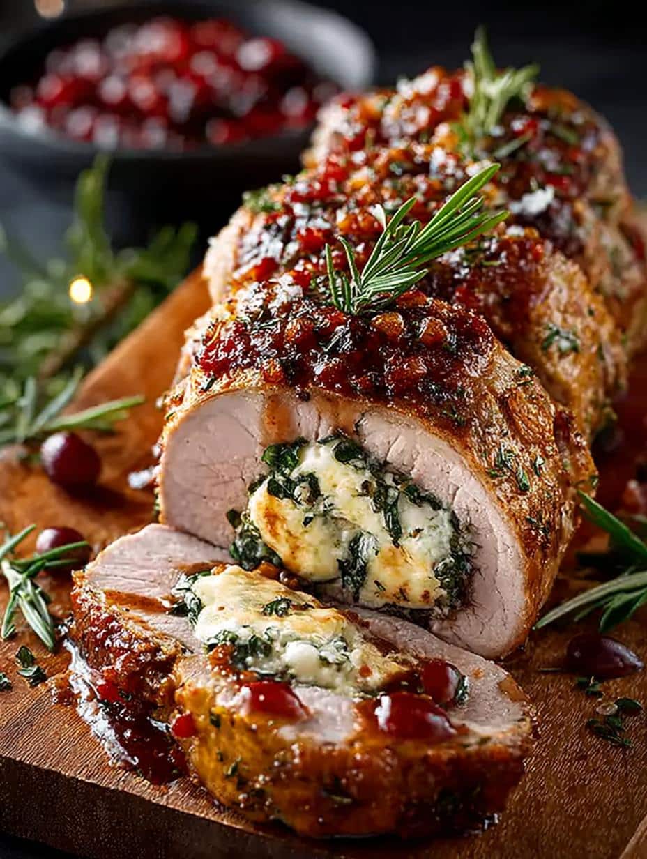 Elegant Christmas Stuffed Turkey Tenderloin for Dinner - Christmas Stuffed Turkey Tenderloin - additional detail