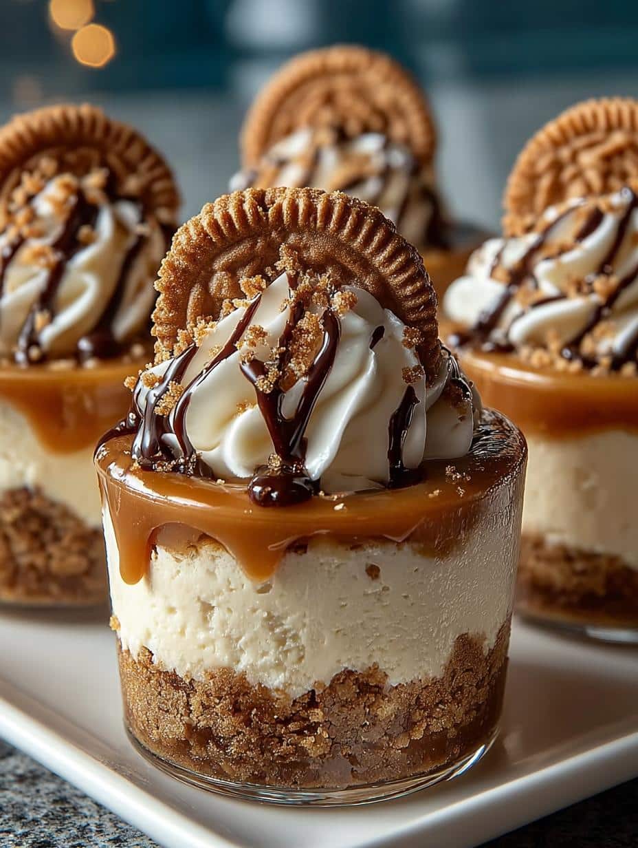 Cookie Butter Cheesecake Cups