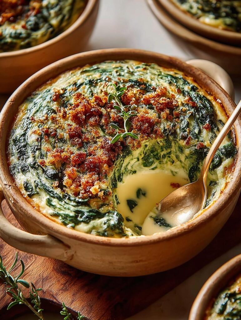 Creamed Spinach with Toasted