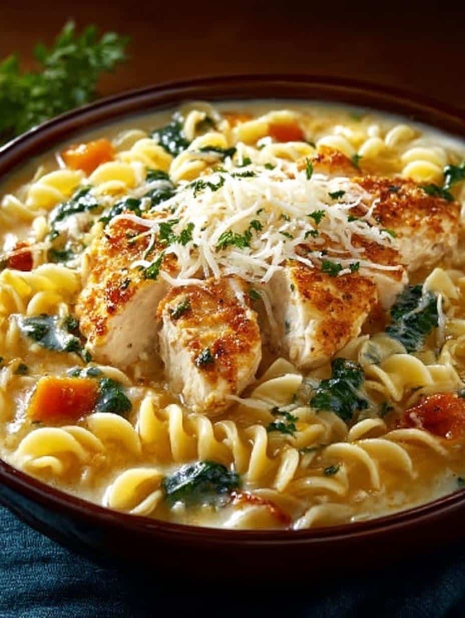Creamy Chicken Parmesan Pasta