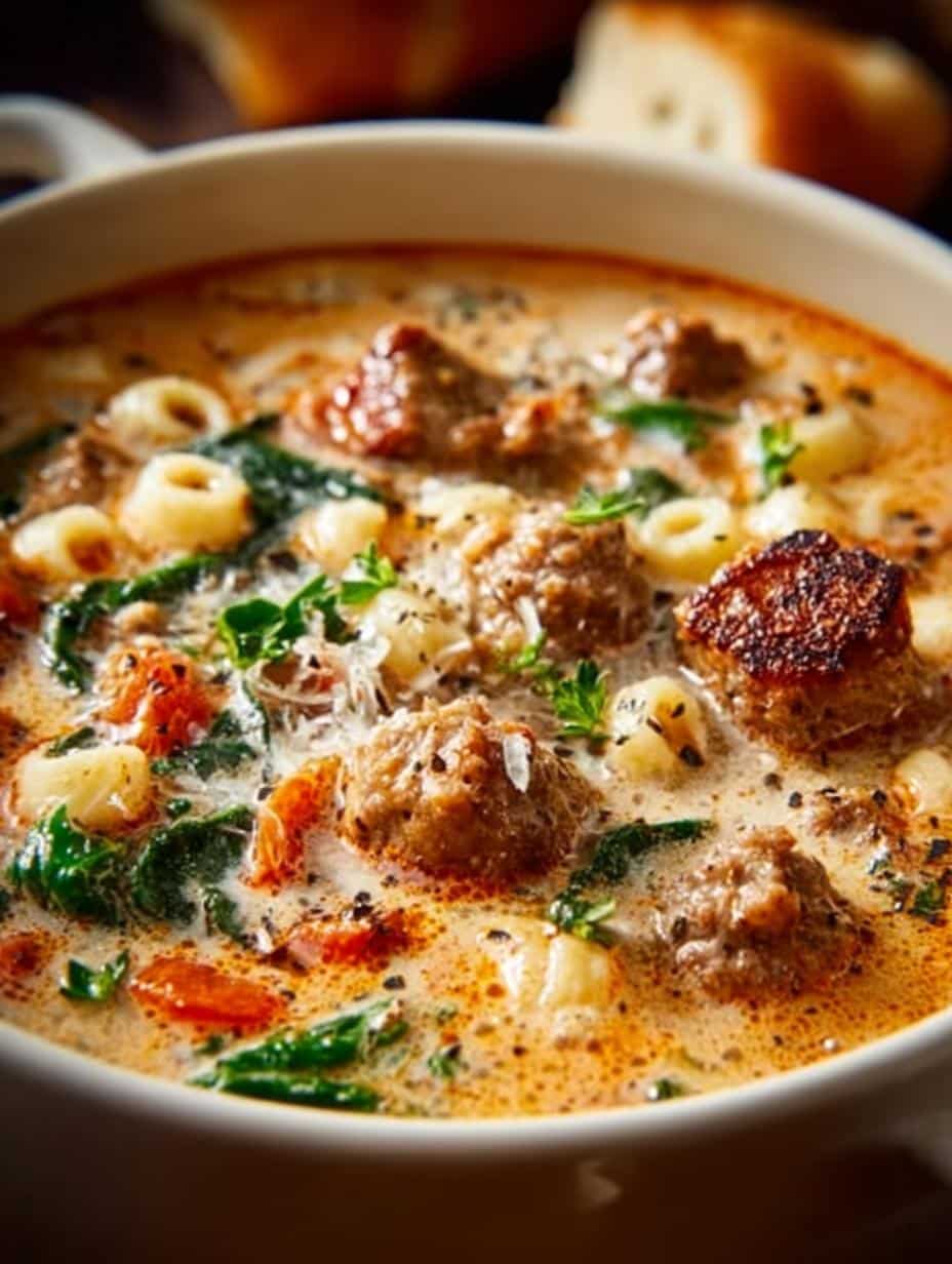 Creamy Italian Sausage Soup: 7 Steps to Comforting Goodness 2 Creamy Italian Sausage Soup: 7 Steps to Comforting Goodness - Creamy Italian Sausage Soup - main visual representation