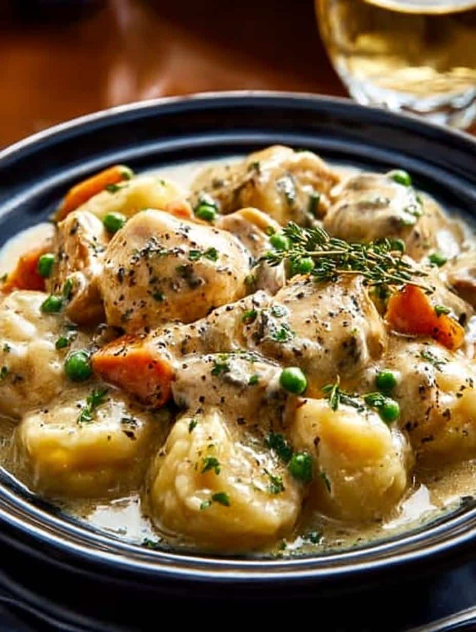 Crockpot Chicken Dumplings