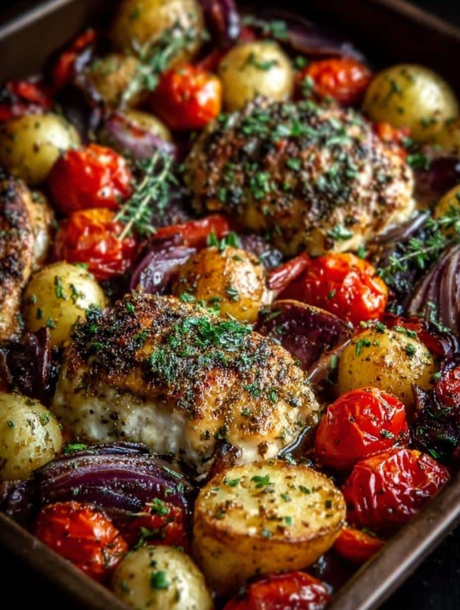 Greek Sheet Pan Chicken: A Flavorful One-Pan Delight - Greek Sheet Pan Chicken - main visual representation
