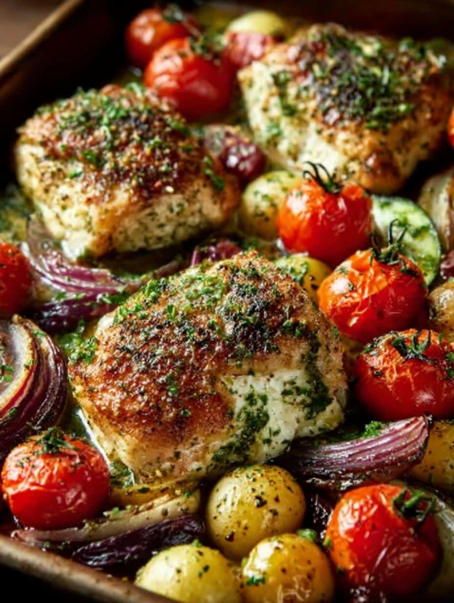 Greek Sheet Pan Chicken: A Flavorful One-Pan Delight - Greek Sheet Pan Chicken - additional detail