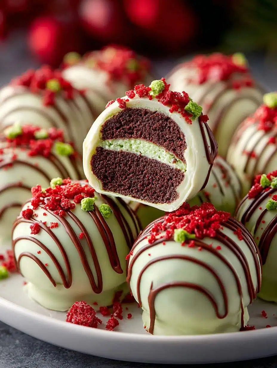 Delicious Grinch Oreo Balls for Festive Fun - Grinch Oreo Balls - main visual representation