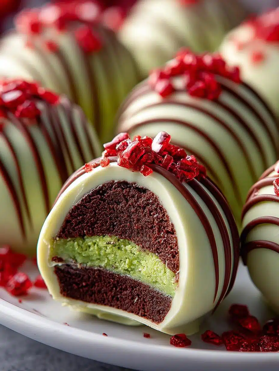 Delicious Grinch Oreo Balls for Festive Fun - Grinch Oreo Balls - additional detail