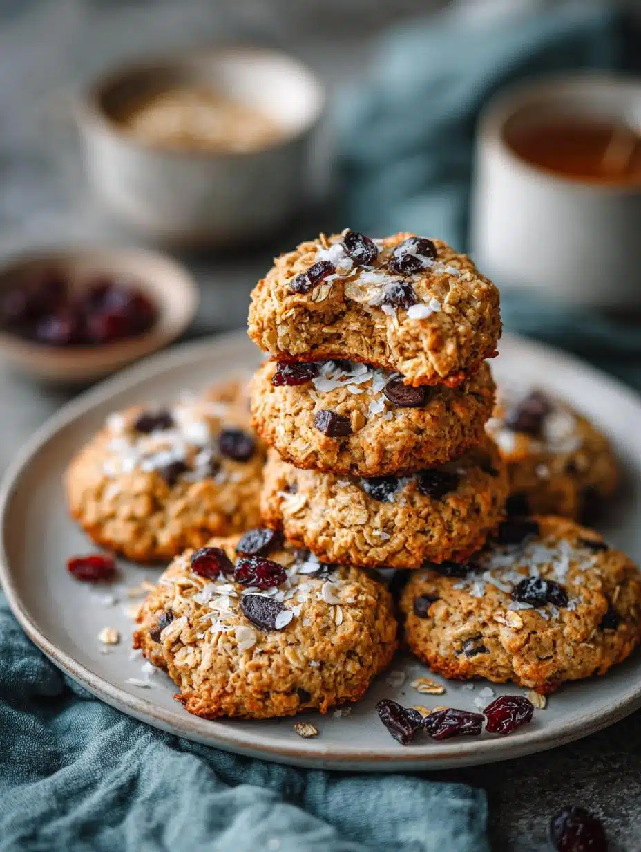 Healthy Breakfast Cookies with Banana and Oats Recipe - Healthy Breakfast Cookies with - main visual representation