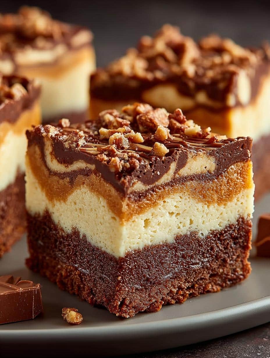 Heath Toffee Cheesecake Brownies: 48 Irresistible Squares - Heath Toffee Cheesecake Brownies - main visual representation