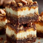 Heath Toffee Cheesecake Brownies