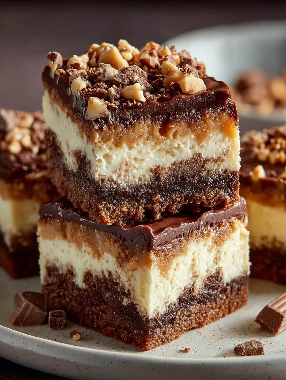 Heath Toffee Cheesecake Brownies: 48 Irresistible Squares - Heath Toffee Cheesecake Brownies - additional detail