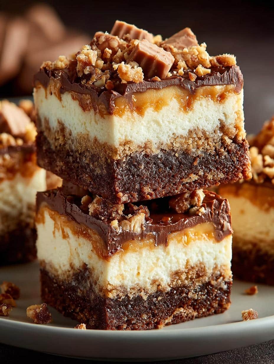 Heath Toffee Cheesecake Brownies