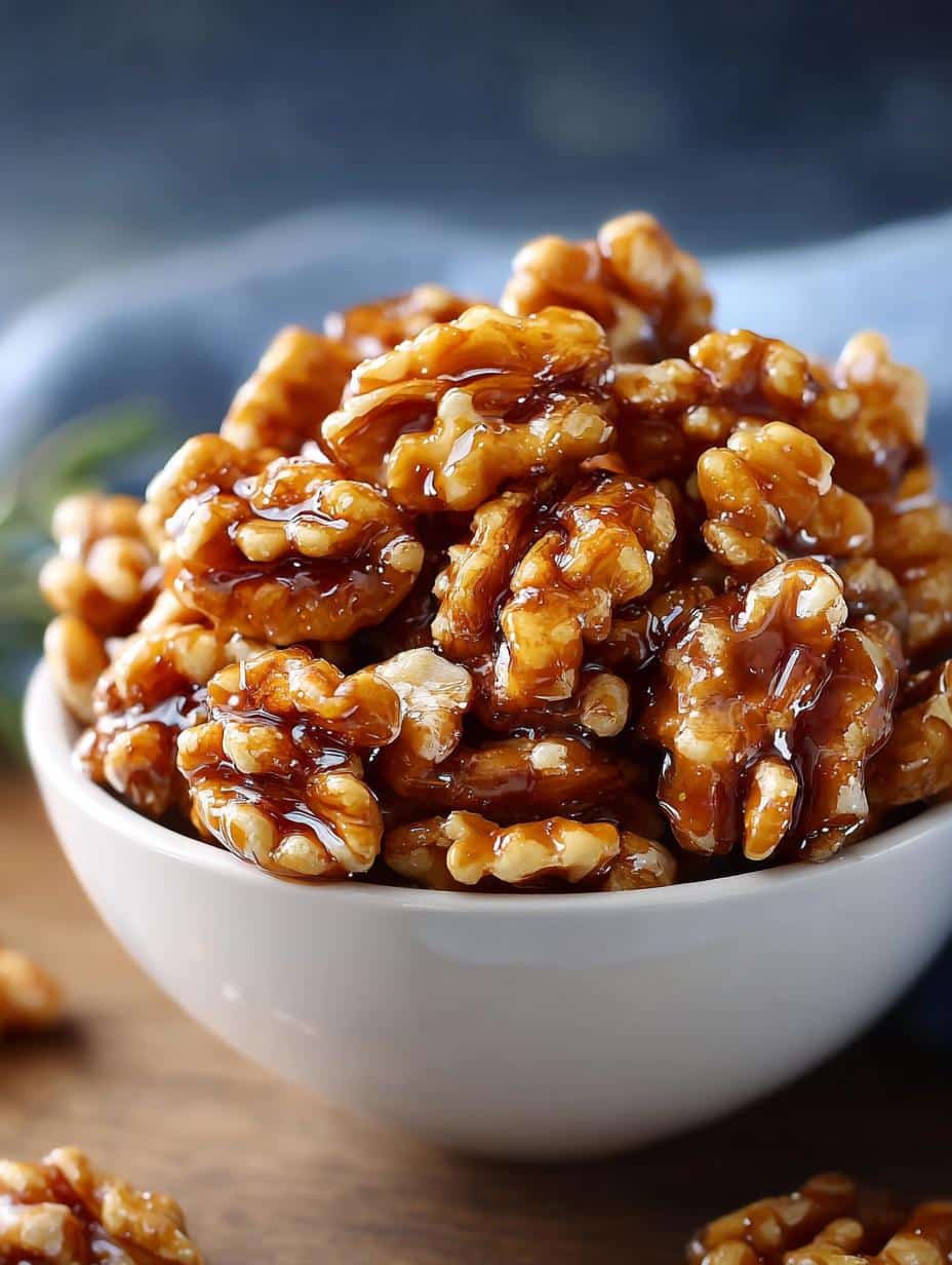 Satisfy Your Sweet Tooth with Honey Glazed Walnuts - Honey Glazed Walnuts - additional detail