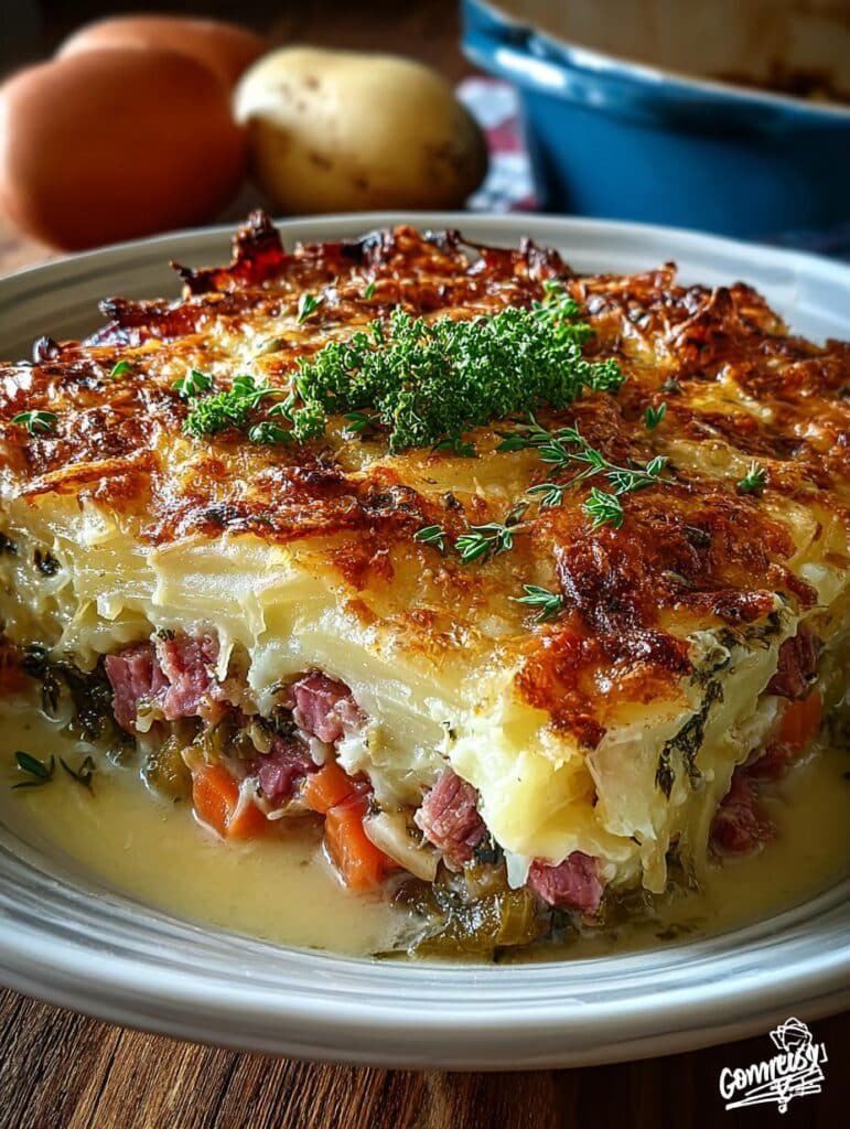 Irresistible Corned Beef Casserole