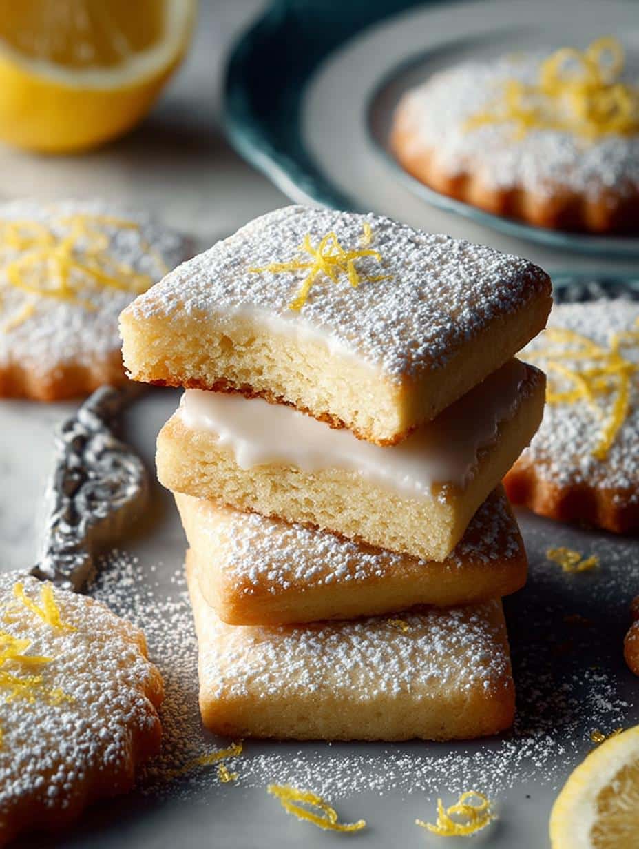 Lemon Shortbread Cookies