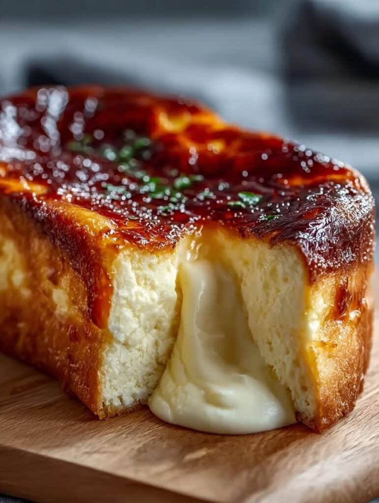 Loaf Pan Basque Cheesecake