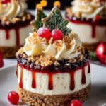 Mini Christmas Cheesecake