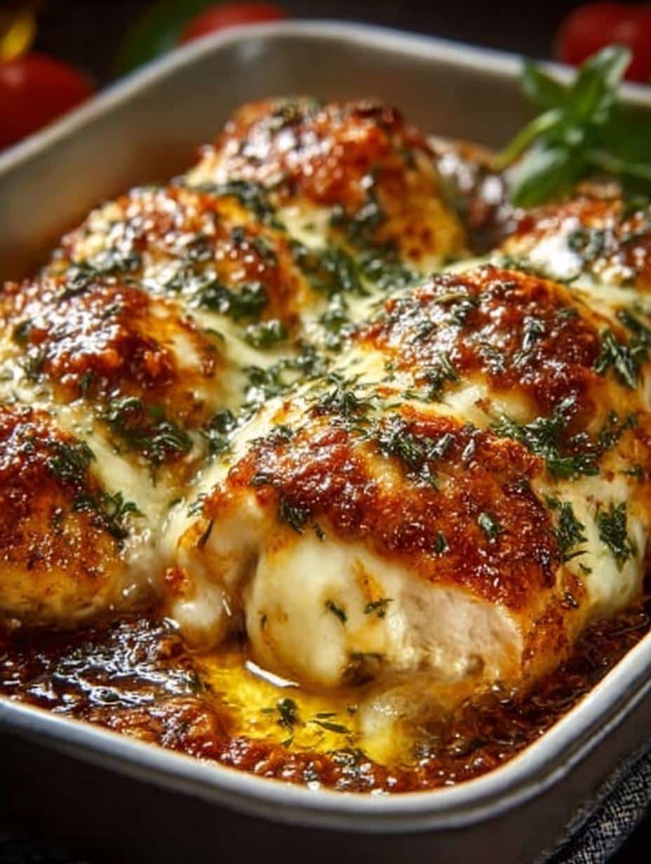Mozzarella Chicken Bake: 7 Deliciously Cheesy Recipes - Mozzarella Chicken Bake - main visual representation