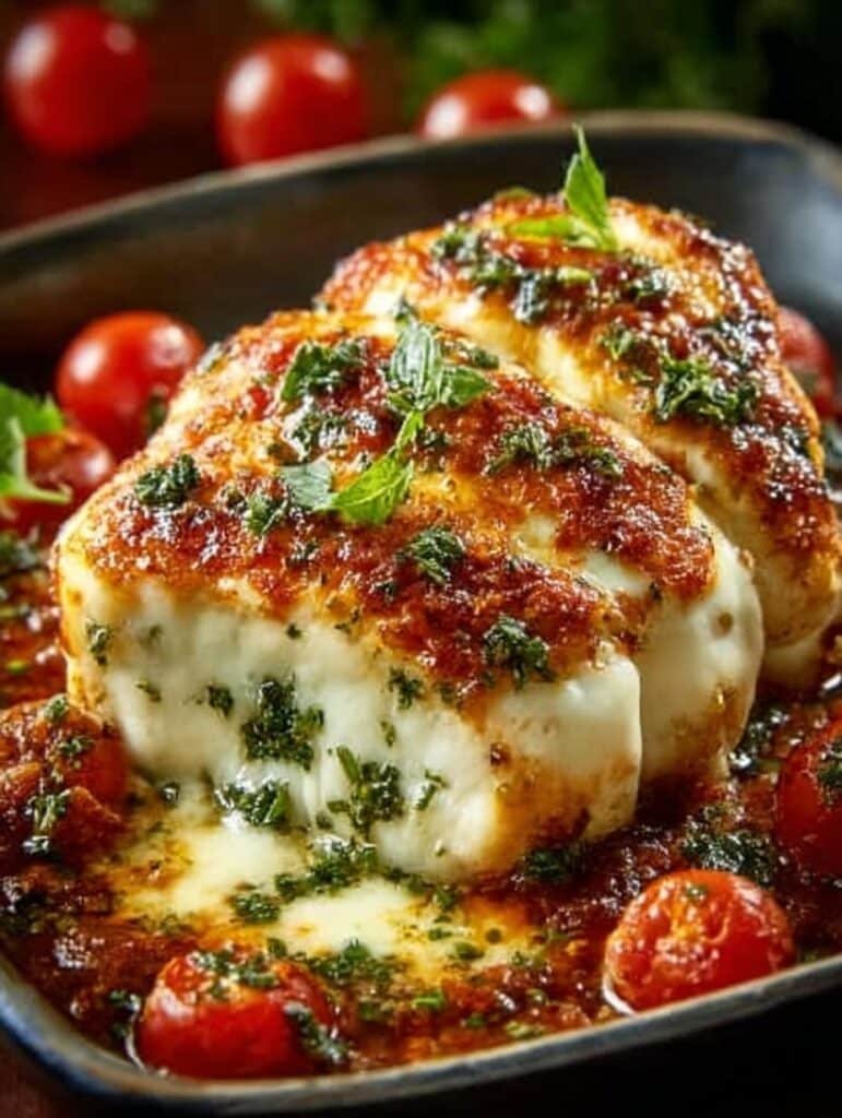 Mozzarella Chicken Bake
