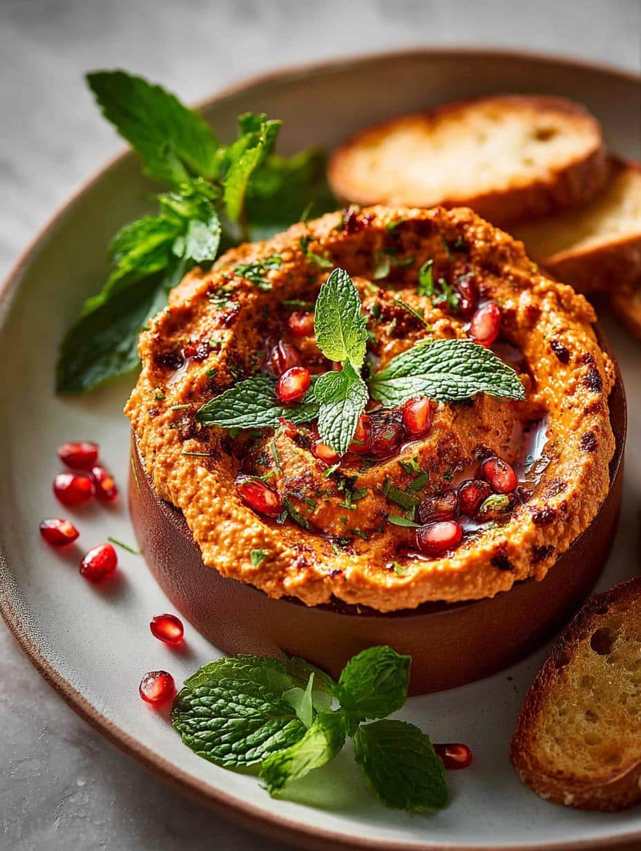 Delicious Muhammara Roasted Red Pepper Dip Recipe - Muhammara Roasted Red Pepper - additional detail