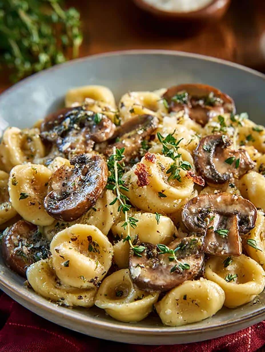 Orecchiette with Mushroom Thyme: 7 Comforting Secrets 1 Orecchiette with Mushroom Thyme