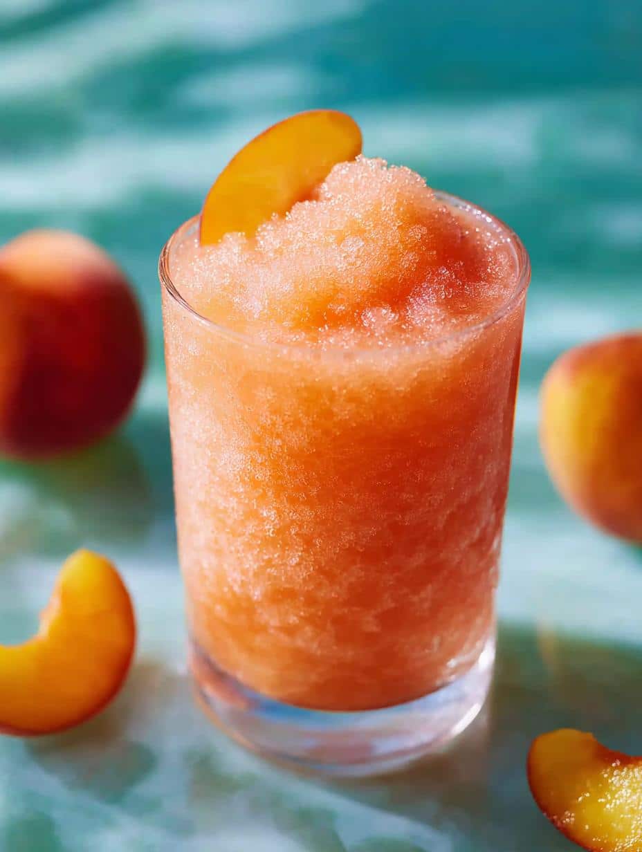Peach Wine Slushy: 5-Minute Summer Bliss - Peach Wine Slushy - main visual representation