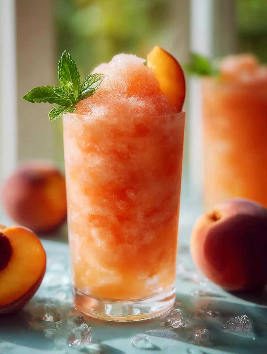 Peach Wine Slushy: 5-Minute Summer Bliss - Peach Wine Slushy - additional detail