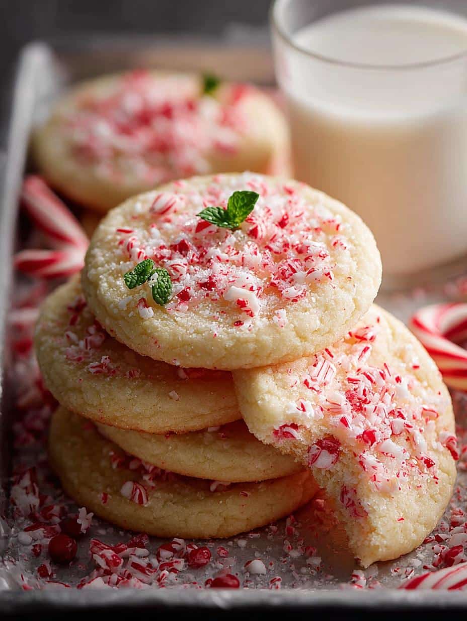 Delightful Peppermint Sugar Cookies for Festive Cheer - Peppermint Sugar Cookies - main visual representation