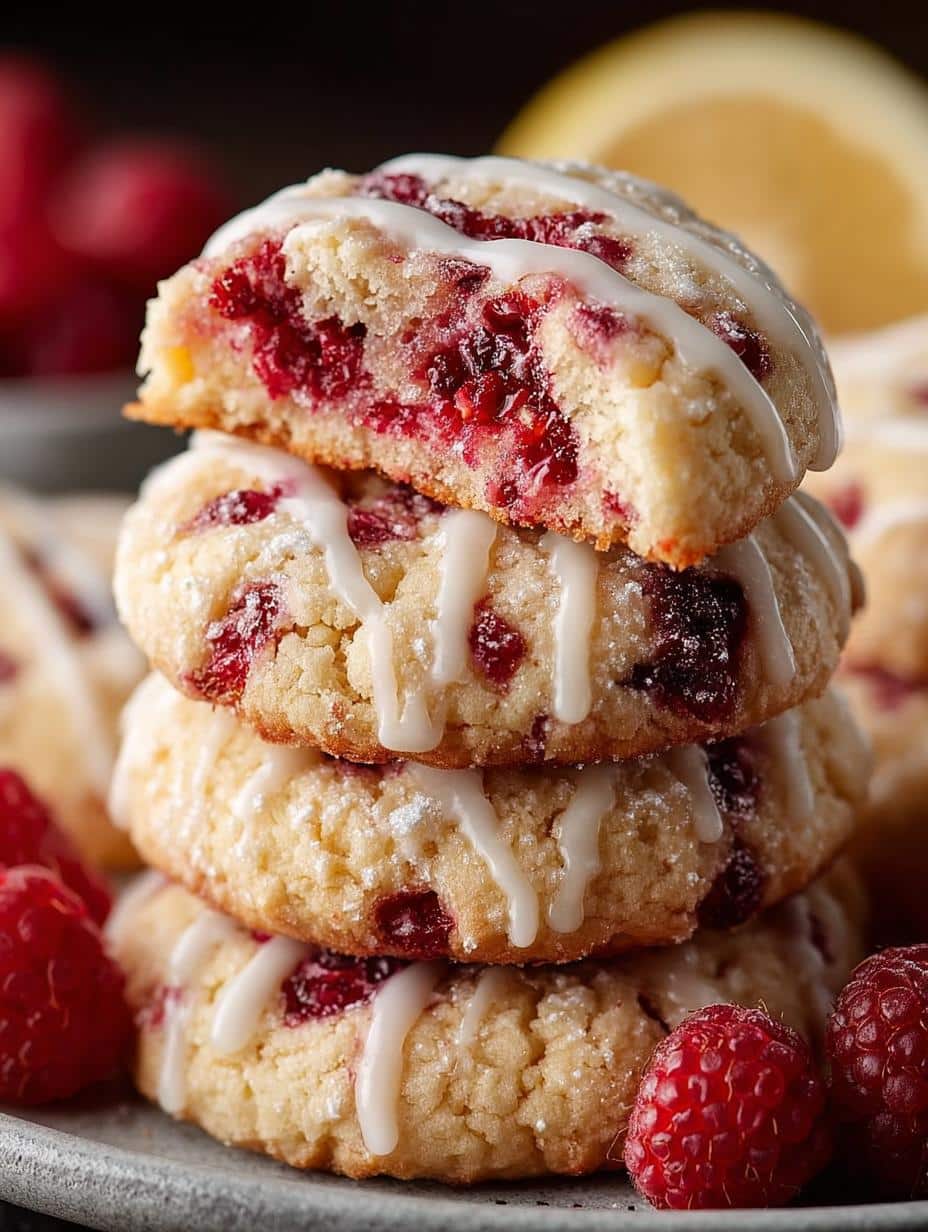 Raspberry Lemon Cookies