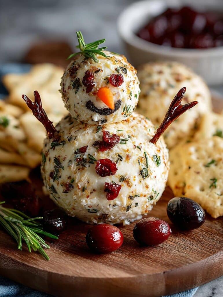 Snowman Cheeseball