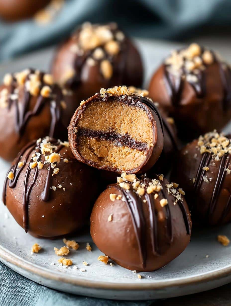 Vegan Chickpea Gingerbread Buckeyes for Guilt-Free Joy 3 Vegan Chickpea Gingerbread Buckeyes for Guilt-Free Joy - Vegan Chickpea Gingerbread Buckeyes - additional detail