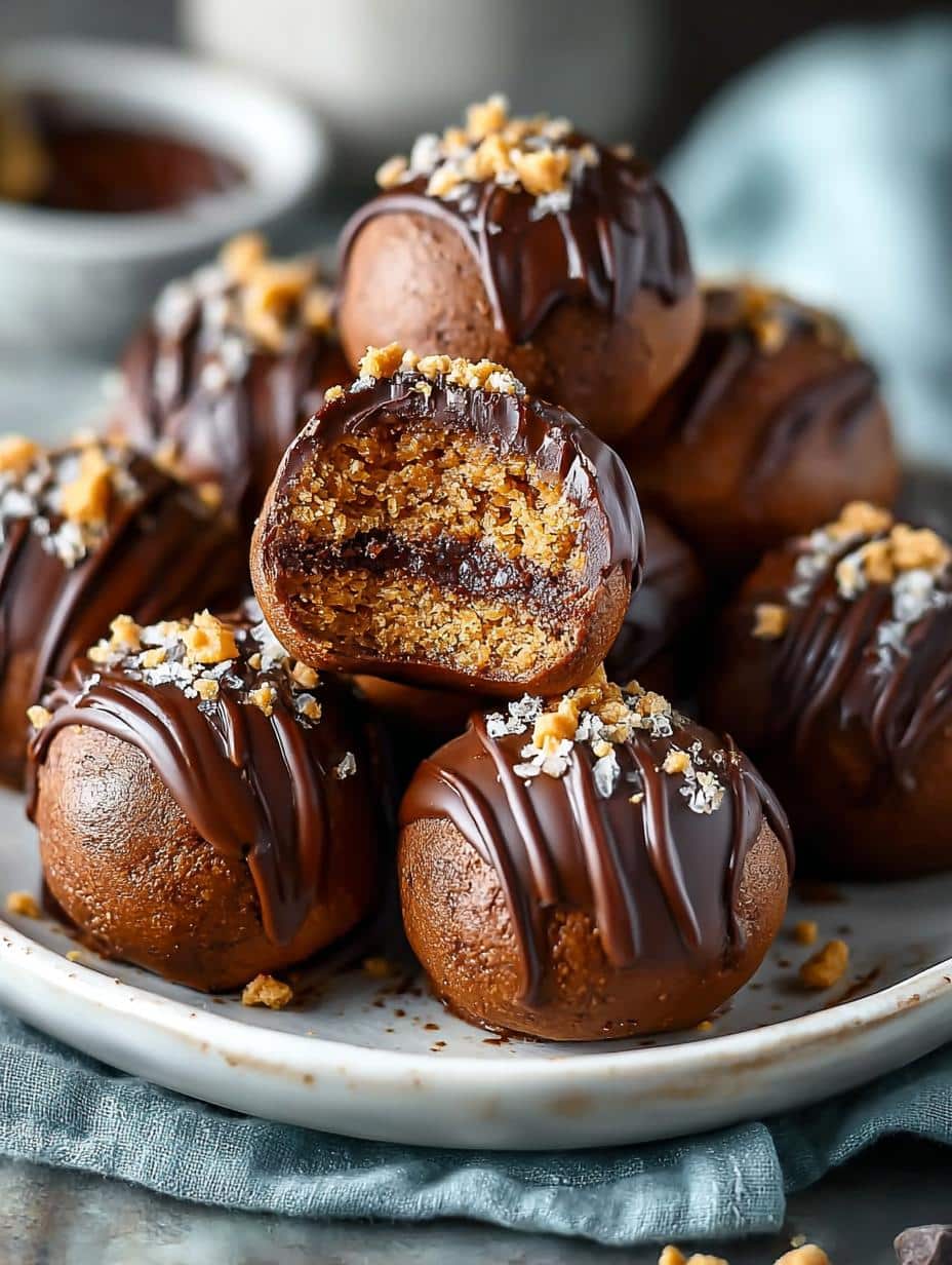 Vegan Chickpea Gingerbread Buckeyes for Guilt-Free Joy 1 Vegan Chickpea Gingerbread Buckeyes