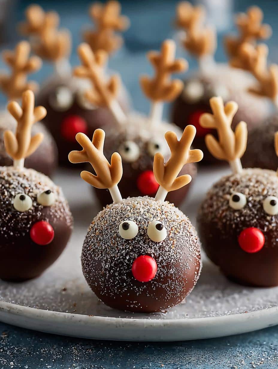 Vegan Reindeer Cake Pops: 12 Festive Delights 2 Vegan Reindeer Cake Pops: 12 Festive Delights - Vegan Reindeer Cake Pops - main visual representation