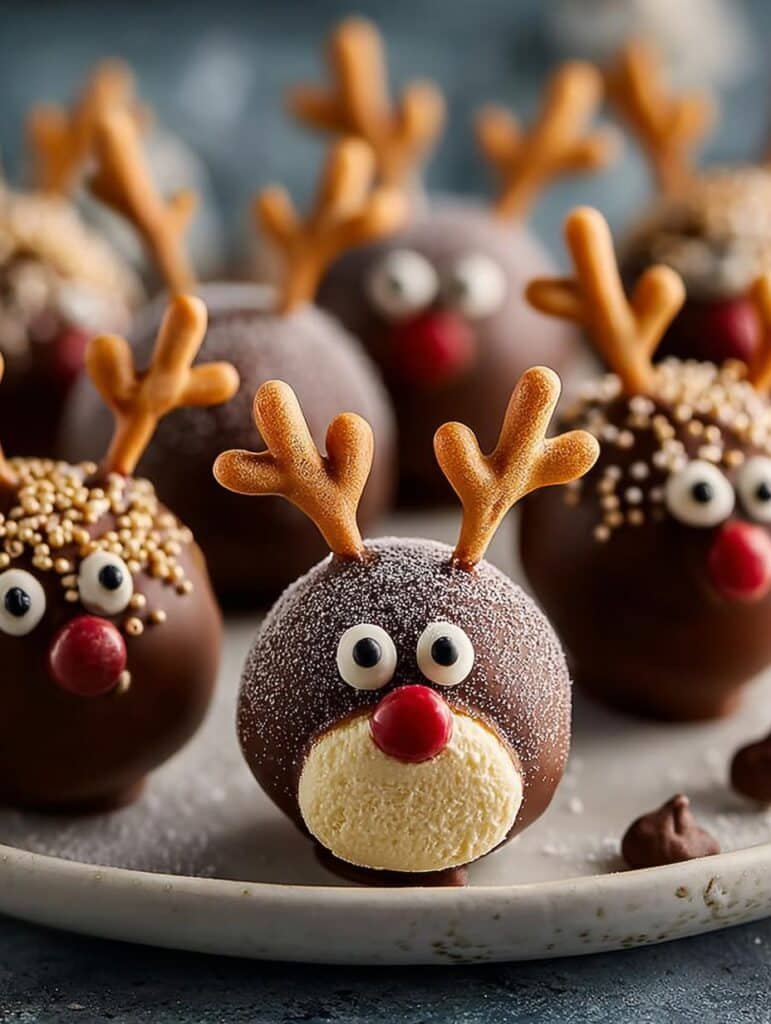 Vegan Reindeer Cake Pops